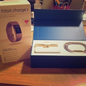 Rose Gold FitBit Charge 2